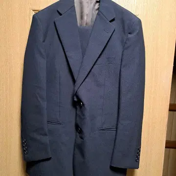 STUART KENT 블랙 스트라이프 수트