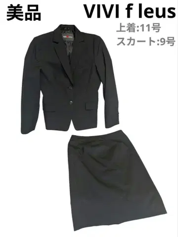 VIVI fleurs 블랙 스커트 수트 상하의 세트
