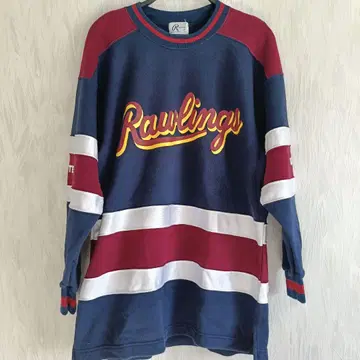 ASICS x Rawlings 맨투맨 빈티지 구제 의류 남성용 L 사이즈