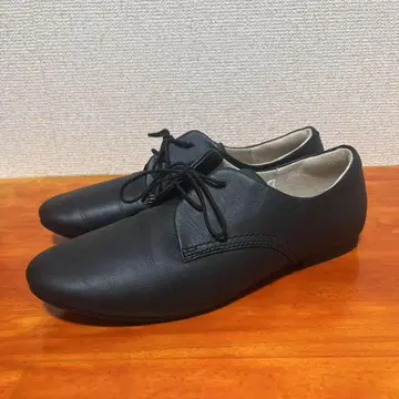 새상품급 무인양품 피로를 덜어주는 가죽 신발 블랙 24cm