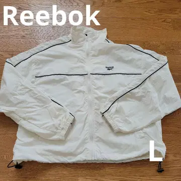 Reebok 화이트 트랙 자켓 여성용 L