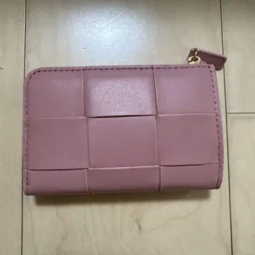 루즈 비프 라 클레 핑크 뜨개질 디자인 카드 코인 케이스