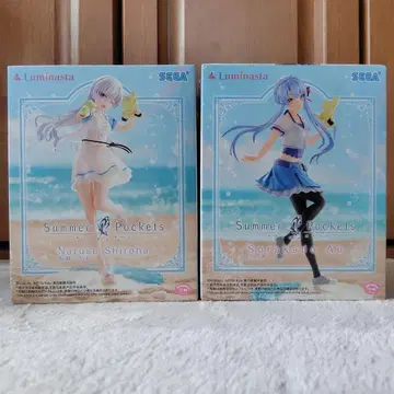 Summer Pockets 나루세 시로하 소라카도 아오 피규어 2체 세트