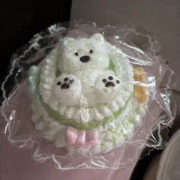 반짝반짝 케이크 스퀴즈 곰돌이