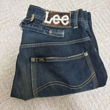 Lee 다크 블루 스트레이트 청바지