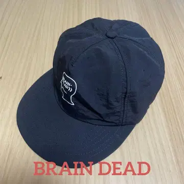 [새상품급] BRAIN DEAD 브레인 데드 로고 캡 블랙