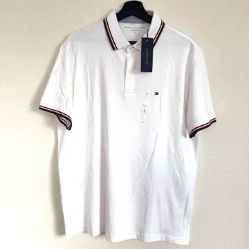 타미힐피거 화이트 피케 셔츠 L 타미힐피거