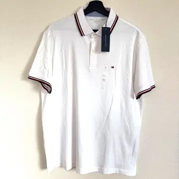 타미힐피거 화이트 피케 셔츠 L 타미힐피거