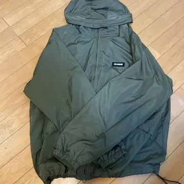 XLARGE 후드 부착 자켓 올리브 그린
