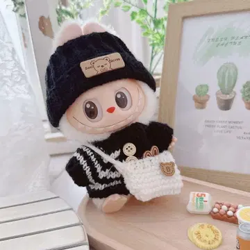 LABUBU 봉제 인형 17cm 옷 갈아입기 의류 세트
