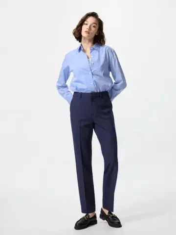 유니클로 감동 슬림 팬츠/긴 길이 블랙 S UNIQLO