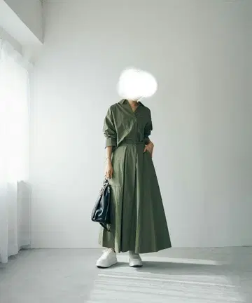 카키 컬러 셋업