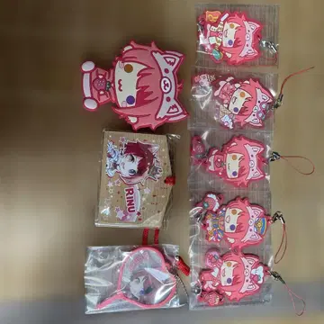리이누 군 러버 키링 손거울 에마 부채 키링