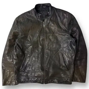 유로 프랑스 빈티지 가죽 자켓 싱글 라이더