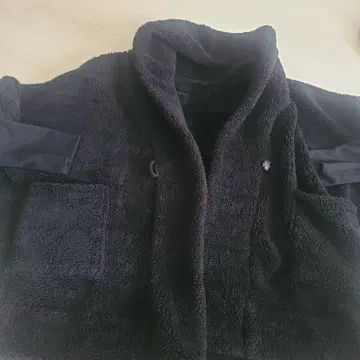 블랙 플리스 자켓