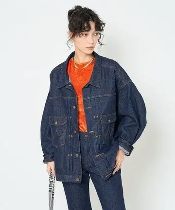 Wrangler x FREAK'S STORE/별주 빅 데님 자켓