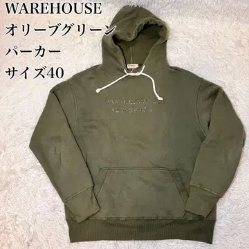 새상품급 WAREHOUSE 올리브 그린 후드티 사이즈 40
