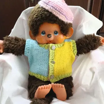 L 사이즈 몽치치용 베스트와 모자