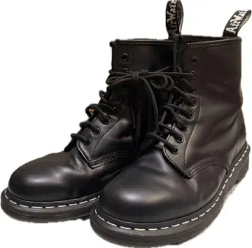 새상품급 Dr.Martens 1460 화이트 스티치 8 홀 UK8