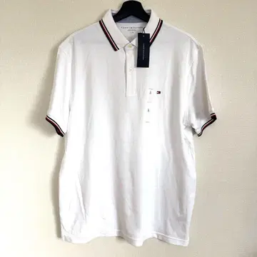 TOMMY HILFIGER 화이트 피케 셔츠 L