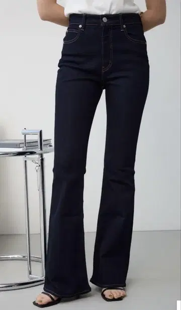 AZUL BY MOUSSY 플레어 데님 원 워시 XS