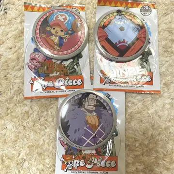 원피스 USJ BUTTON BADGE 크로커다일 초파 징베