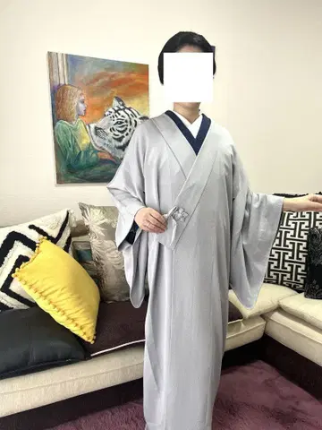 톨 사이즈 순수 실크 도중착 거의 새상품