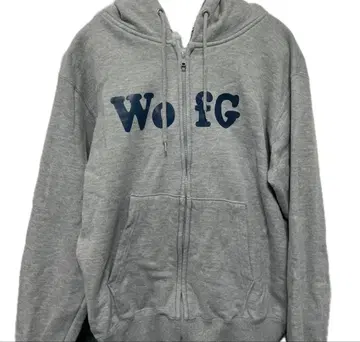 wofg 지퍼 후드티 그레이 M
