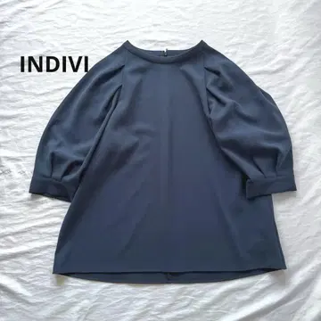 INDIVI 스트레치 소매 컨셔스 블라우스 퍼프 슬리브 13 XL