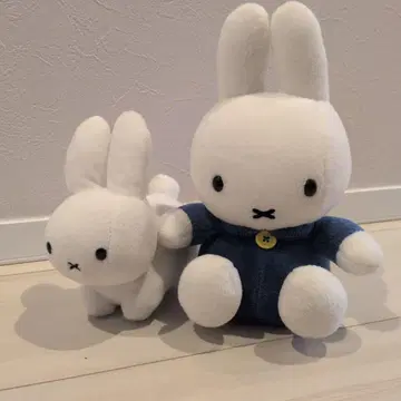 미피 봉제 인형 화이트 네이비