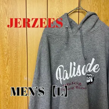TQ64 [ US 수입 ] JERZEES 후드티 [ 남성용 L ] 그레이