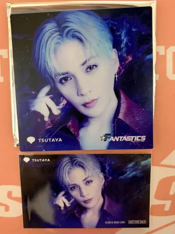 야기 유세이 콜라보 카페 TSUTAYA 아크릴 코스터 스티커 세트