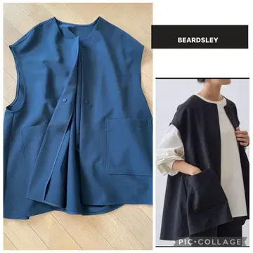 택 포함 새상품 비어즐리 포켓 베스트 블랙 개럴개런트