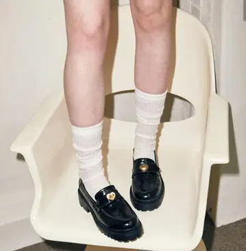 MAG MOC 블랙 로퍼 통굽