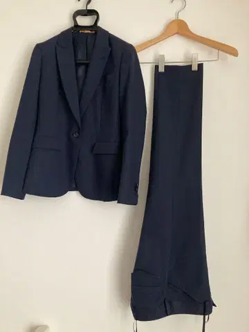 오리히카 네이비 비즈니스 팬츠 수트