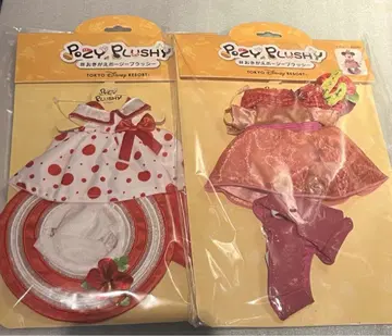 포지 지프 플러시 미니 마우스 모자 물방울 패턴 리본 코스튬