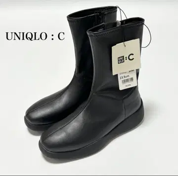 [새상품] 유니클로C 스트레치 숏부츠 블랙 23.5cm