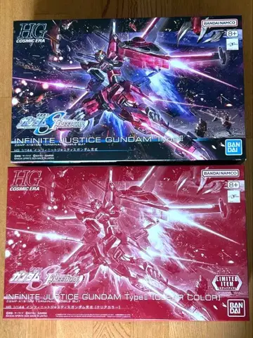 HG 인피니트 저스티스 건담 이식 클리어 컬러 보통 컬러 세트