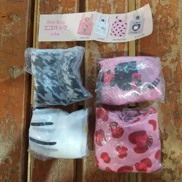 [ 미사용 ] HELLO KITTY 에코백 가챠가챠 유메야 전 4종 컴프