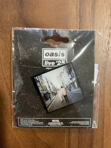oasis live '25 핀 배지 일본 출시 미정 디자인