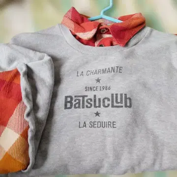 빈티지 ] BatsucClub 레이어드 맨투맨 트레이닝복