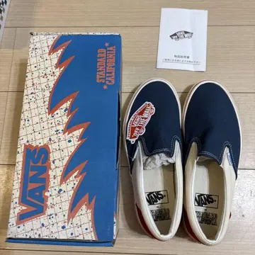 VANS STANDARD CALIFORNIA 슬립온 네이비/레드