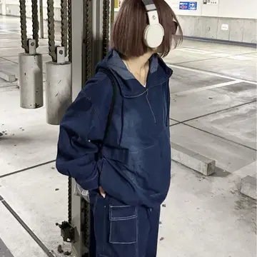 [ sedacle ] 오버다이 데님 아노락