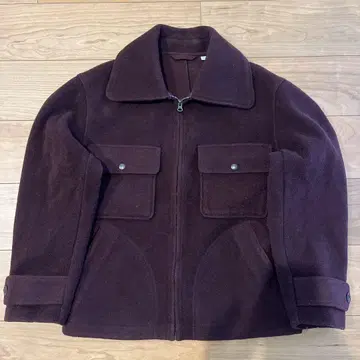 UNIQLO U 와인 레드 집업 자켓