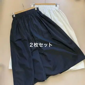 유니클로 볼륨 개더 스커트 짧은 기장