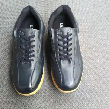 LEON 블랙 가죽 타입 방수 스니커즈 26.0cm