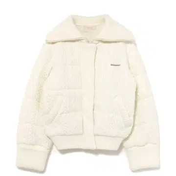 andmary Mary quilting knit jacket ivory