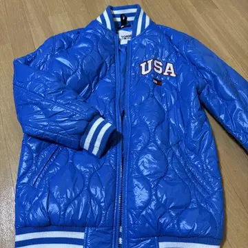 TOMMY JEANS 다운 자켓 USA 로고