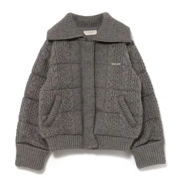 andmary Mary quilting knit jacket gray