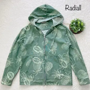 Radiall 코튼 린넨 후드티 자켓 후드 파인애플 M